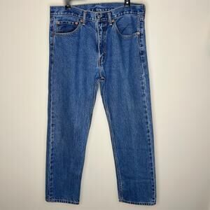Levi's 505 Jeans Mens 34x29 Vintage Stone Wash Mid Rise Regular Fit Straight Leg